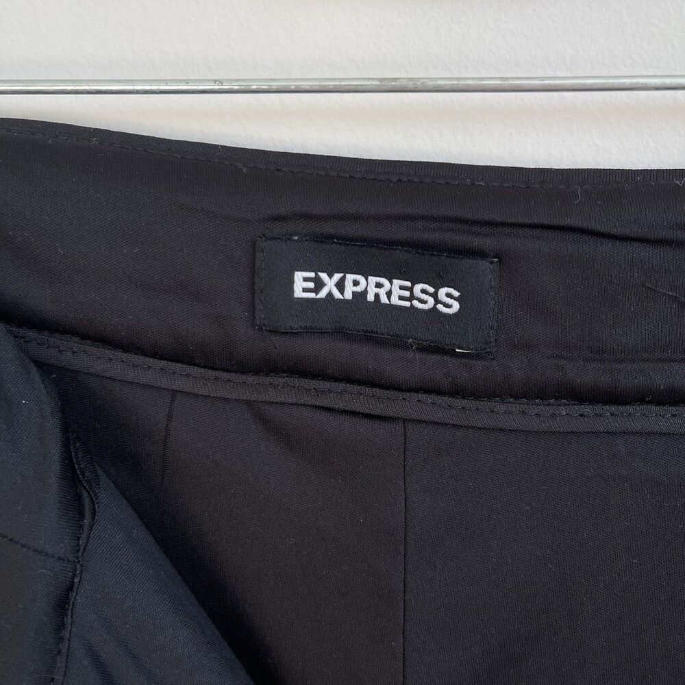Express High Waisted Sequin Cocktail Party Ankle Pant Black Size Medium NWT - Picture 8 of 13